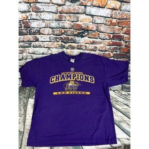 LSU Tigers‎ Football Champions 2003 NCAA Gildan Purple XL